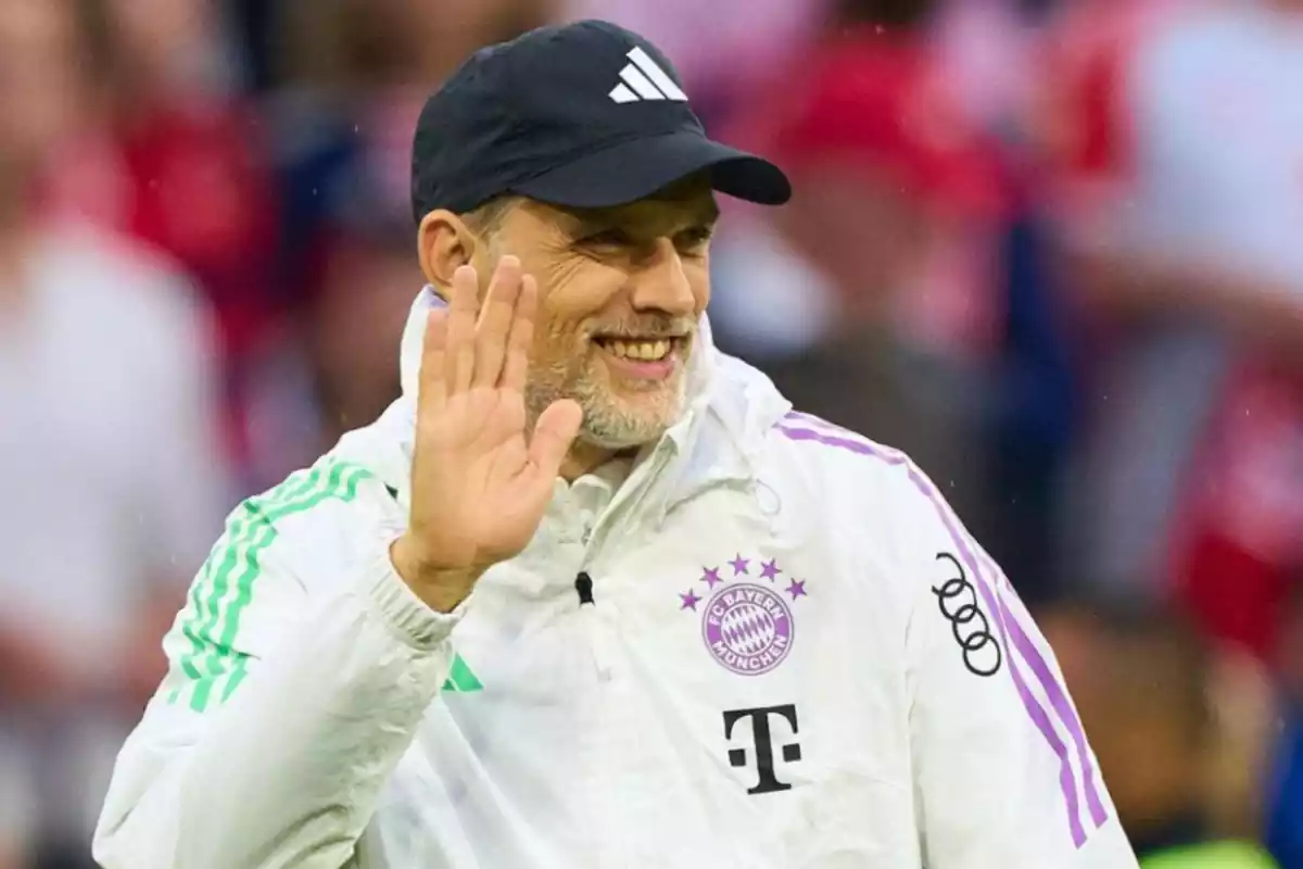 Thomas Tuchel con la indumentaria del Bayern de Múnich